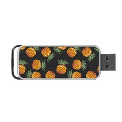 Pineapple Background Pineapple Pattern Portable Usb Flash (two Sides) by Wegoenart