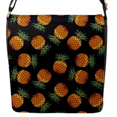 Pineapple Background Pineapple Pattern Flap Closure Messenger Bag (s) by Wegoenart