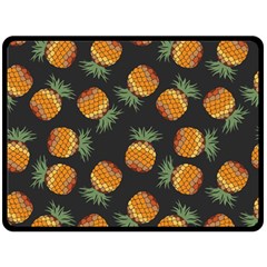 Pineapple Background Pineapple Pattern Fleece Blanket (large) by Wegoenart