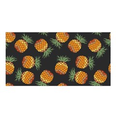 Pineapple Background Pineapple Pattern Satin Shawl 45  X 80  by Wegoenart