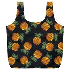 Pineapple Background Pineapple Pattern Full Print Recycle Bag (xxl) by Wegoenart