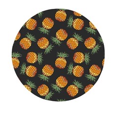 Pineapple Background Pineapple Pattern Mini Round Pill Box (pack Of 5) by Wegoenart