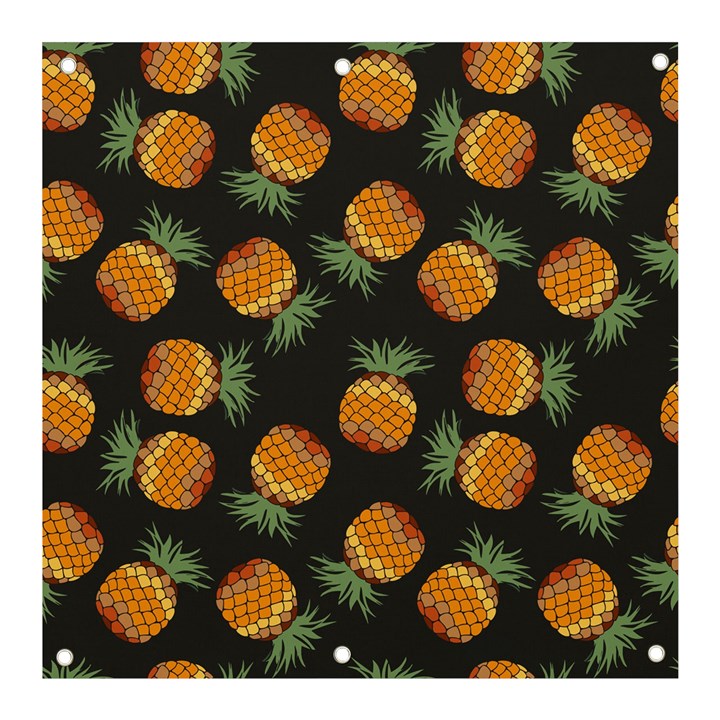 Pineapple Background Pineapple Pattern Banner and Sign 3  x 3 