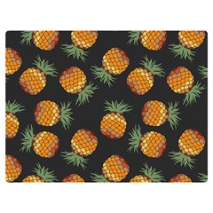 Pineapple Background Pineapple Pattern One Side Premium Plush Fleece Blanket (extra Small)