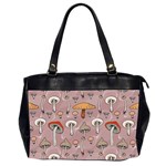 Mushrooms Autumn Fall Pattern Seamless Decorative Oversize Office Handbag (2 Sides) Front