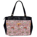 Mushrooms Autumn Fall Pattern Seamless Decorative Oversize Office Handbag (2 Sides) Back