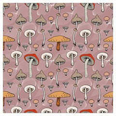 Mushrooms Autumn Fall Pattern Seamless Decorative Lightweight Scarf  by Wegoenart