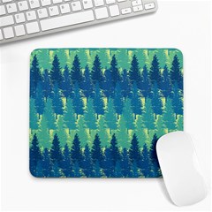 Christmas Trees Pattern Digital Paper Seamless Large Mousepad by Wegoenart