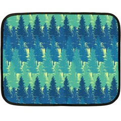 Christmas Trees Pattern Digital Paper Seamless One Side Fleece Blanket (mini)