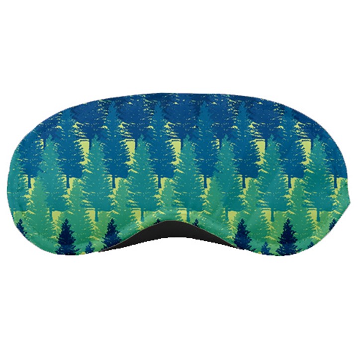 Christmas Trees Pattern Digital Paper Seamless Sleeping Mask