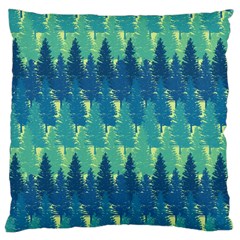 Christmas Trees Pattern Digital Paper Seamless Standard Premium Plush Fleece Cushion Case (two Sides)