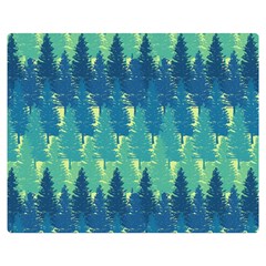 Christmas Trees Pattern Digital Paper Seamless Premium Plush Fleece Blanket (medium)