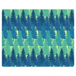 Christmas Trees Pattern Digital Paper Seamless Premium Plush Fleece Blanket (Medium) 60 x50  Blanket Back