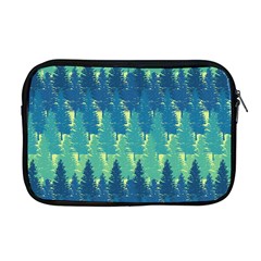 Christmas Trees Pattern Digital Paper Seamless Apple Macbook Pro 17  Zipper Case by Wegoenart