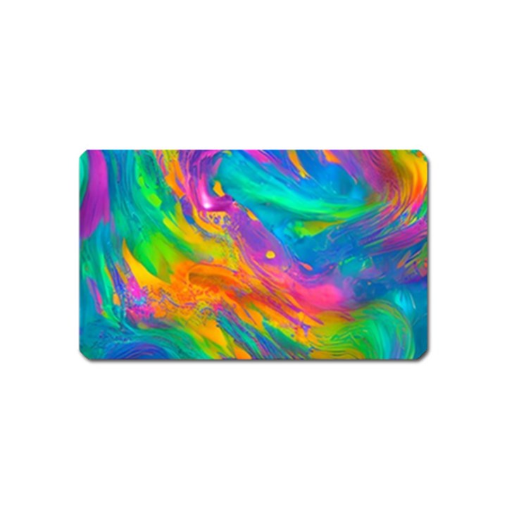 Marble Art Pattern Magnet (Name Card)