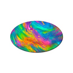 Marble Art Pattern Sticker Oval (100 Pack) by GardenOfOphir