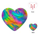 Marble Art Pattern Playing Cards Single Design (Heart) Front