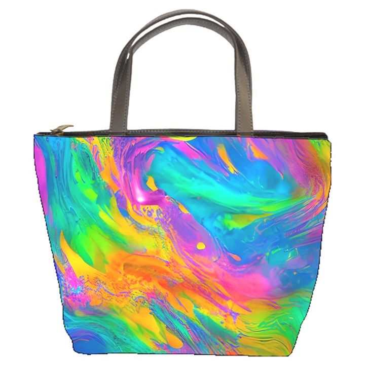 Marble Art Pattern Bucket Bag