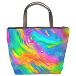 Marble Art Pattern Bucket Bag Back