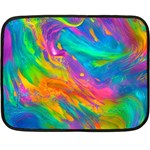 Marble Art Pattern One Side Fleece Blanket (Mini) 35 x27  Blanket