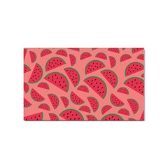 Watermelon Red Food Fruit Healthy Summer Fresh Sticker Rectangular (10 Pack)