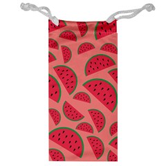 Watermelon Red Food Fruit Healthy Summer Fresh Jewelry Bag by Wegoenart