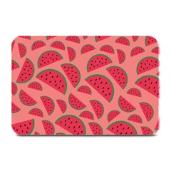 Watermelon Red Food Fruit Healthy Summer Fresh Plate Mats by Wegoenart