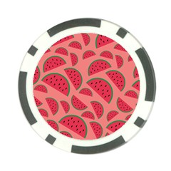 Watermelon Red Food Fruit Healthy Summer Fresh Poker Chip Card Guard (10 Pack) by Wegoenart