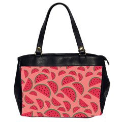 Watermelon Red Food Fruit Healthy Summer Fresh Oversize Office Handbag (2 Sides) by Wegoenart