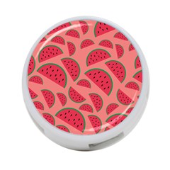 Watermelon Red Food Fruit Healthy Summer Fresh 4-port Usb Hub (two Sides) by Wegoenart