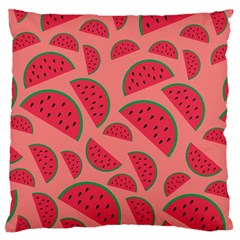 Watermelon Red Food Fruit Healthy Summer Fresh Large Cushion Case (two Sides) by Wegoenart