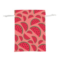 Watermelon Red Food Fruit Healthy Summer Fresh Lightweight Drawstring Pouch (l) by Wegoenart