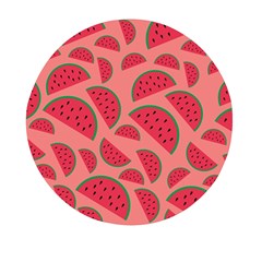 Watermelon Red Food Fruit Healthy Summer Fresh Mini Round Pill Box (pack Of 5) by Wegoenart