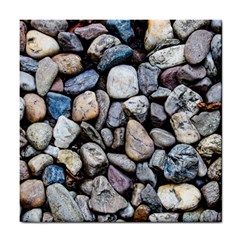 Stone Texture Nature Background Rocks Pebbles Tile Coaster by Wegoenart