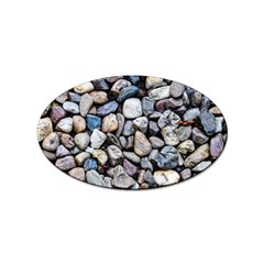 Stone Texture Nature Background Rocks Pebbles Sticker (oval) by Wegoenart