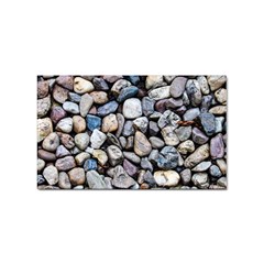 Stone Texture Nature Background Rocks Pebbles Sticker (rectangular) by Wegoenart