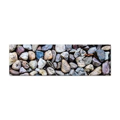 Stone Texture Nature Background Rocks Pebbles Sticker (bumper) by Wegoenart