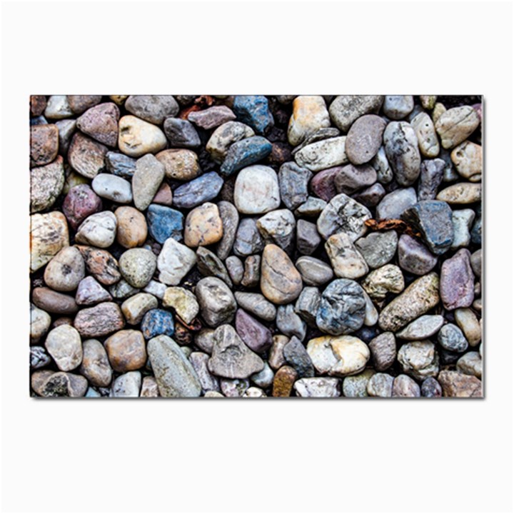 Stone Texture Nature Background Rocks Pebbles Postcards 5  x 7  (Pkg of 10)