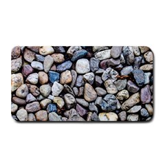 Stone Texture Nature Background Rocks Pebbles Medium Bar Mat by Wegoenart