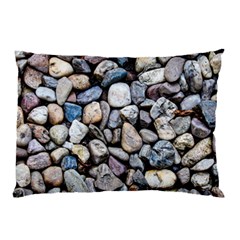 Stone Texture Nature Background Rocks Pebbles Pillow Case by Wegoenart