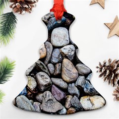 Stone Texture Nature Background Rocks Pebbles Christmas Tree Ornament (two Sides)