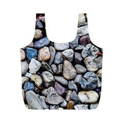 Stone Texture Nature Background Rocks Pebbles Full Print Recycle Bag (m) by Wegoenart