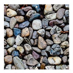 Stone Texture Nature Background Rocks Pebbles Banner And Sign 4  X 4  by Wegoenart