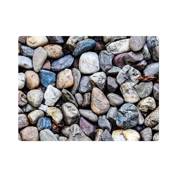 Stone Texture Nature Background Rocks Pebbles One Side Premium Plush Fleece Blanket (Mini)