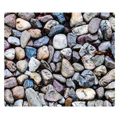 Stone Texture Nature Background Rocks Pebbles One Side Premium Plush Fleece Blanket (small)