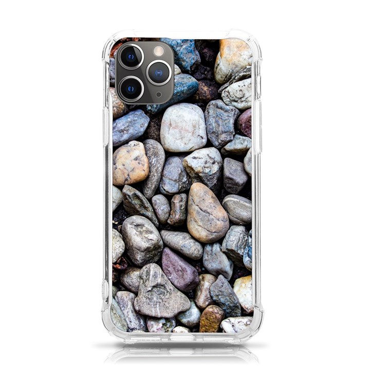 Stone Texture Nature Background Rocks Pebbles iPhone 11 Pro 5.8 Inch TPU UV Print Case