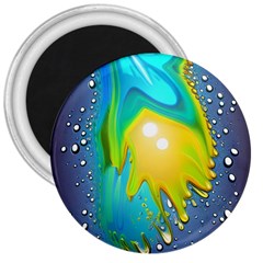 Liquid Background 3  Magnets by GardenOfOphir