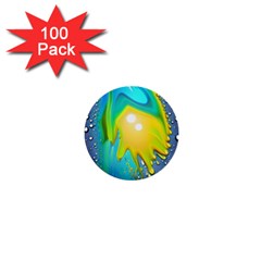 Liquid Background 1  Mini Buttons (100 pack) 