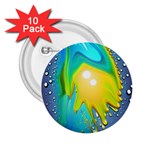 Liquid Background 2.25  Buttons (10 pack)  Front