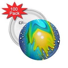 Liquid Background 2.25  Buttons (100 pack) 